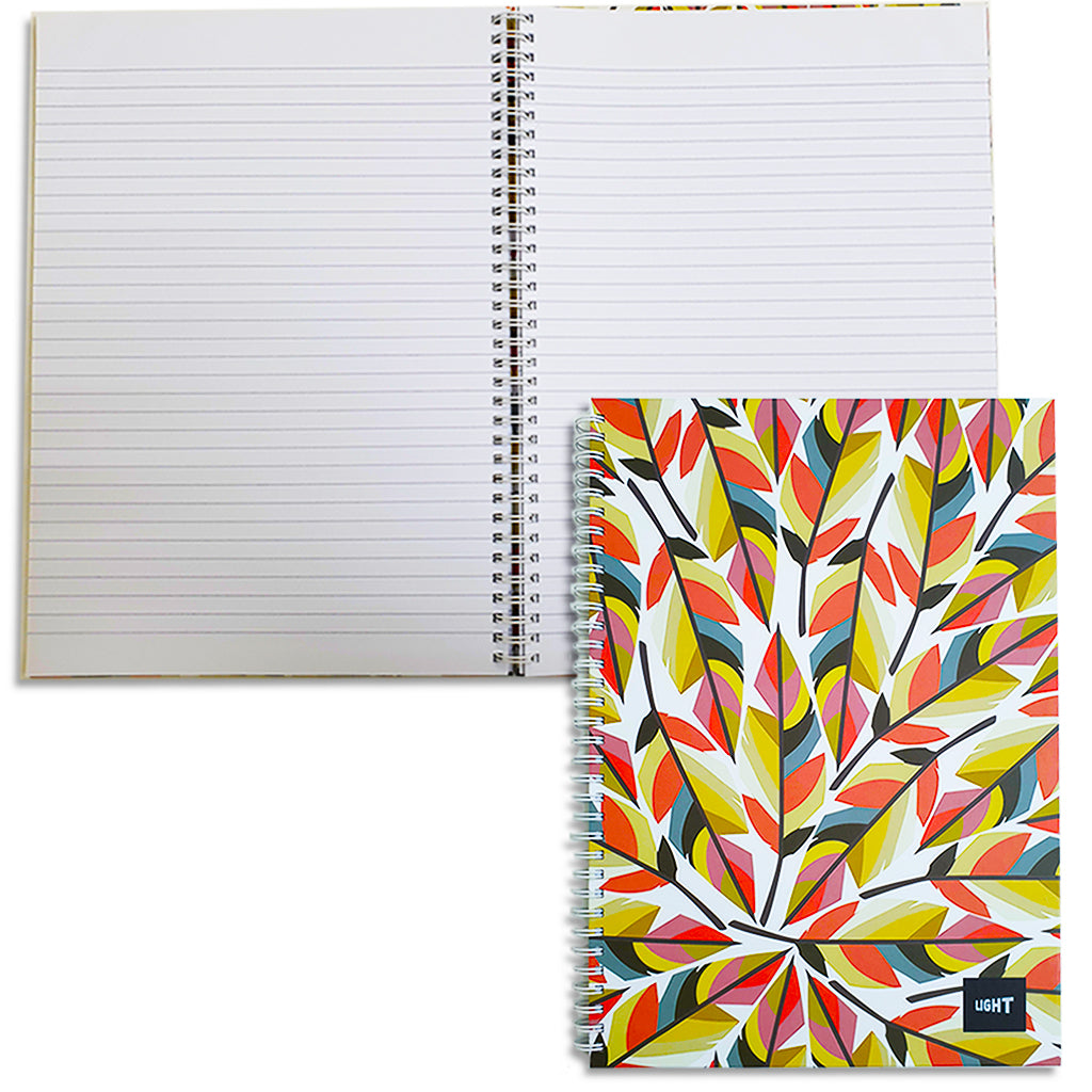 LIGHT® SPIRAL HARD COVER NOTEBOOK, A4, 100SHEETS - (LINBSA41807) - Al Masam Stationery LLC
