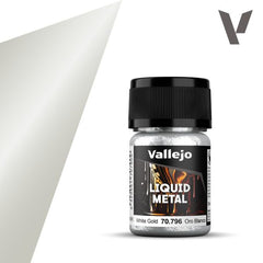 VALLEJO LIQUID GOLD 796-35ML. WHITE GOLD