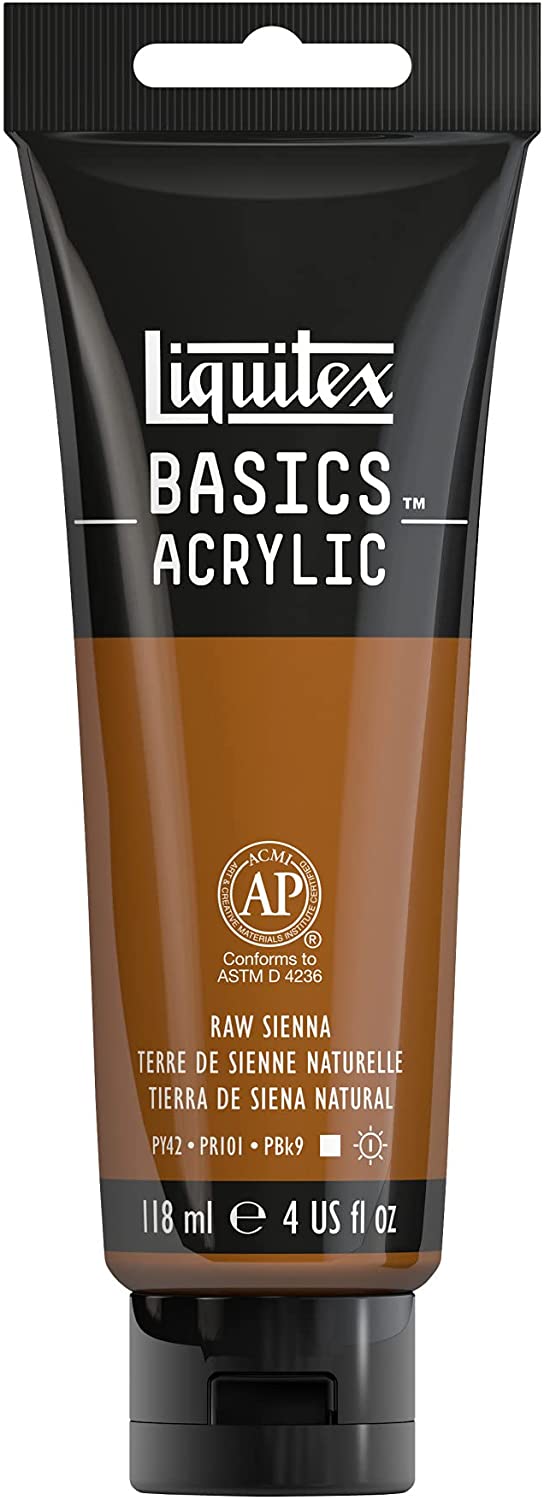 Liquitex BASICS Acrylic Paint, 4-oz tube, Raw Sienna, 4 Fl - Al Masam Stationery LLC Main image