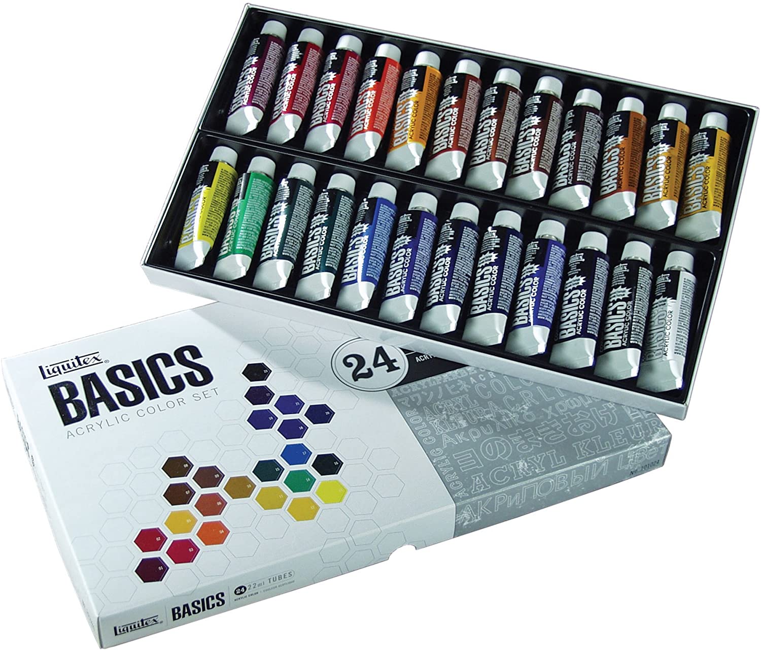 Liquitex BASICS Acrylic Paint Tube 24-Piece Set - Al Masam Stationery LLC Main image