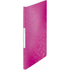 LEITZ Display Book PP WOW 20 Metallic Pink