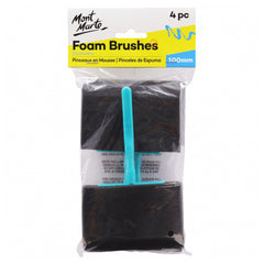 Mont Marte Foam Hobby Brush 100Mont Marte 4pc Poly Bag - Al Masam Stationery LLC