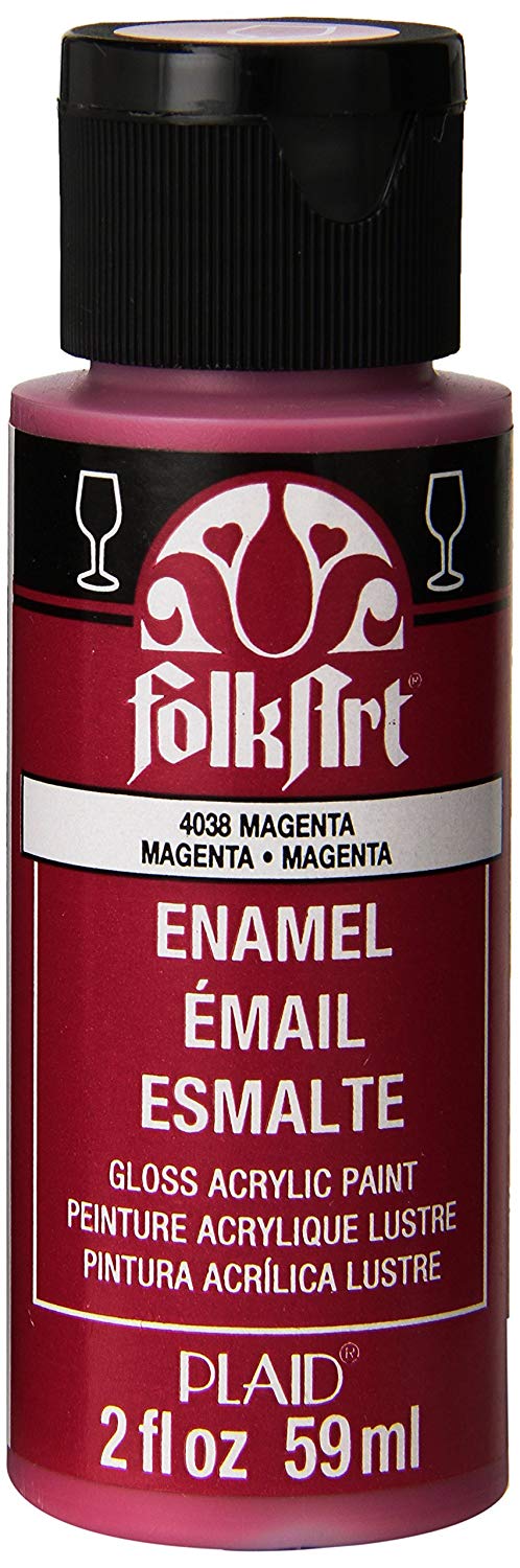 Folkart Enamel Gloss Acrylic Paints Magenta - Al Masam Stationery LLC