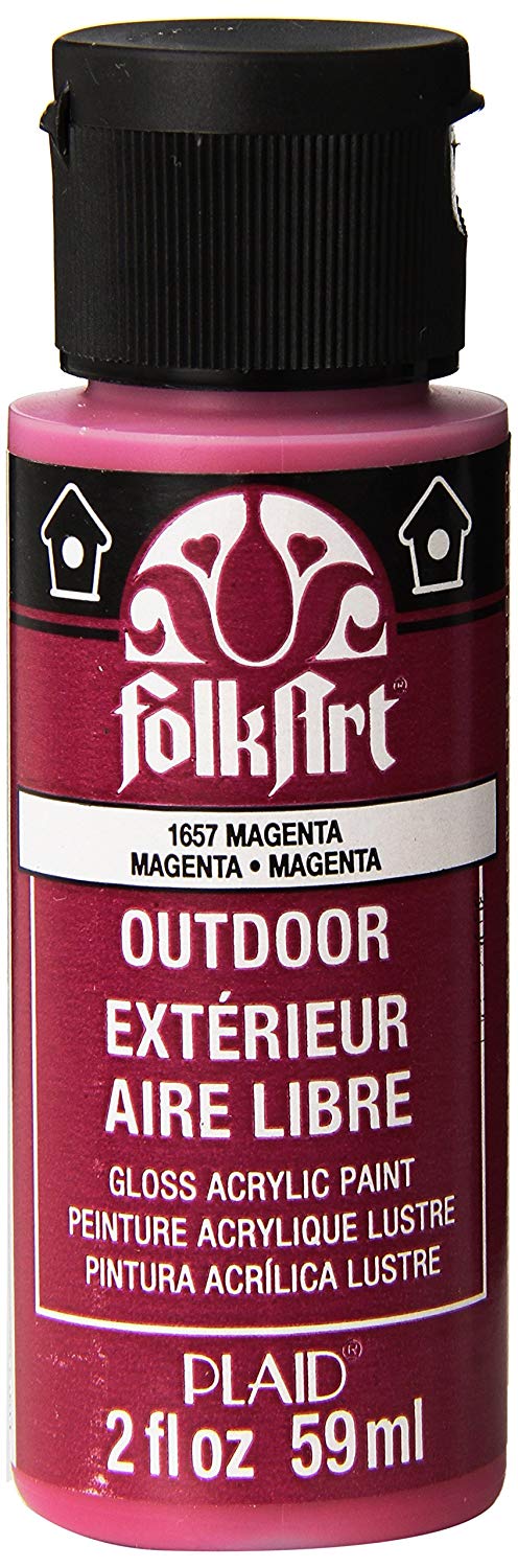 Folkart Outdoor Brush On - Magenta 2 Oz. - Al Masam Stationery LLC