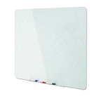 Bi-Office Magnetic Glass Board 36 x 24 Inches White