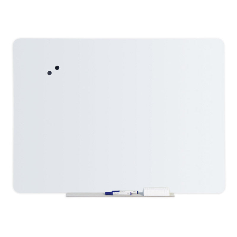 Bi-Office Magnetic Glass Board 36 x 24 Inches White