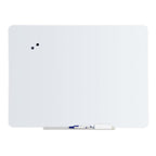 Bi-Office Magnetic Glass Board 36 x 24 Inches White