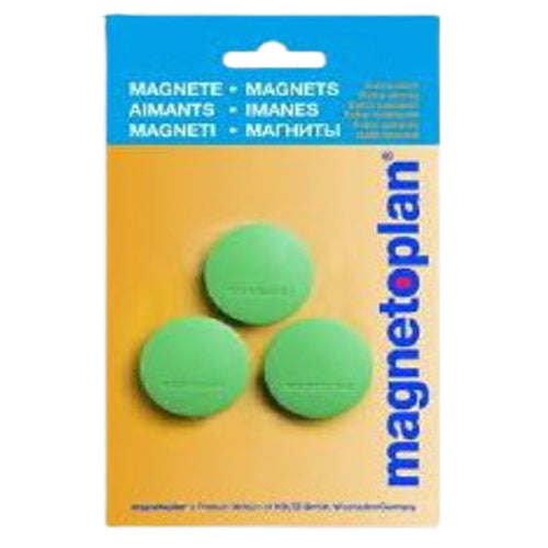 Magnetoplan Magnetic  Discofix Junior ( On Blister) Size 9Mm, 34Mm Dia Red - Al Masam Stationery LLC Main image