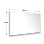 Magnetoplan Design Glasboard , 1500Mm X 1000Mm, White - Al Masam Stationery LLC