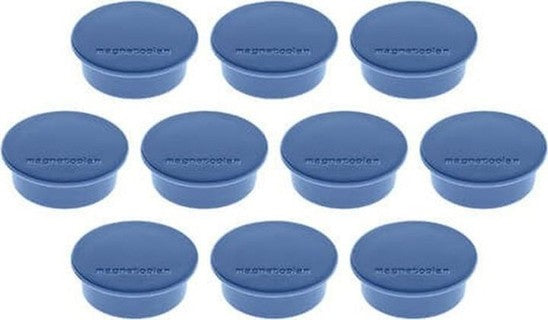 Magnetoplan Magnetic  Discofix  (Size 9Mm, Dia 34Mm) 10Pcs/ Packet Blue - Al Masam Stationery LLC Main image