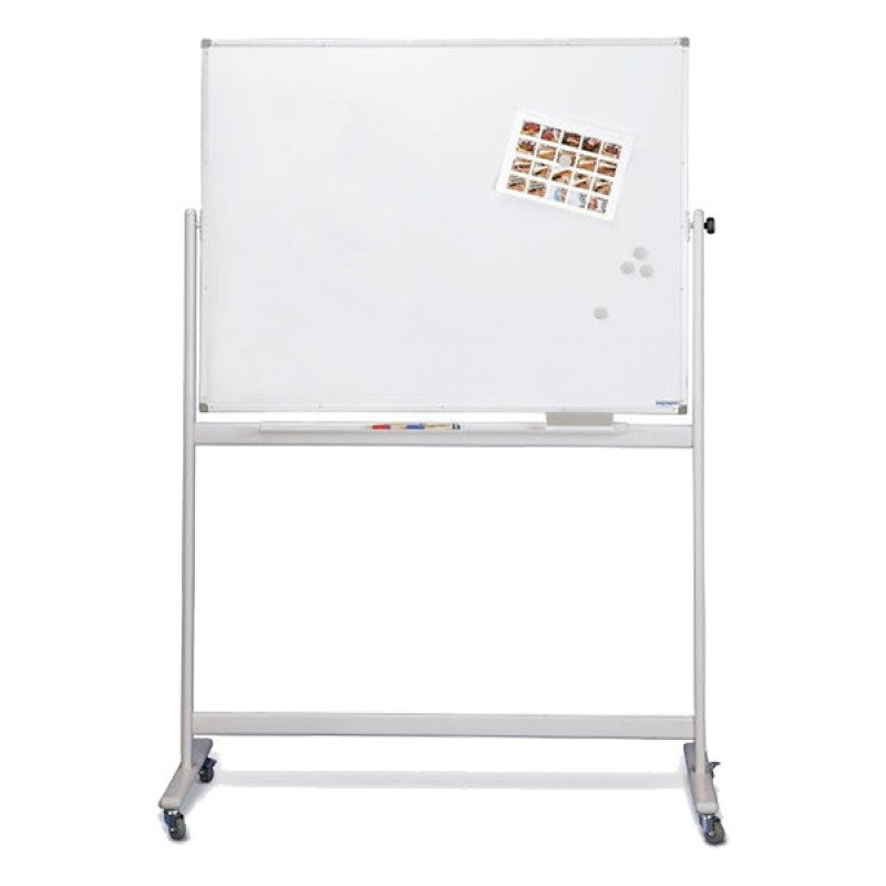 Mobile Double Side Magnetic Whiteboard - Size :- 180Cm X 120Cm - Al Masam Stationery LLC
