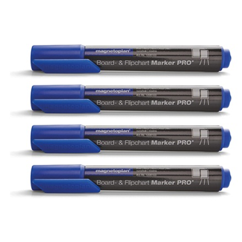 White Board And Flip Chart Marker - Blue - Pack Of 4 Pc - COP 1228103 - Al Masam Stationery LLC Main image
