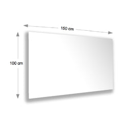 Magnetoplan Design Glasboard , 1500Mm X 1000Mm, White - Al Masam Stationery LLC