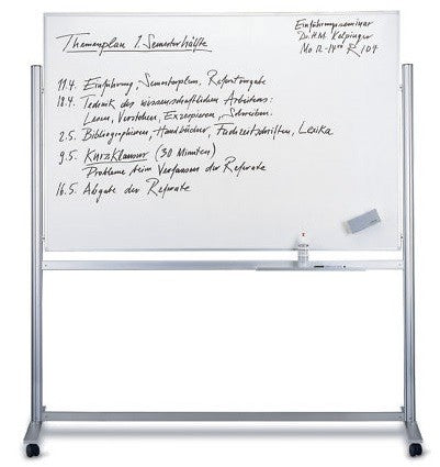 Mobile Double Side Magnetic Whiteboard - Size :- 180Cm X 120Cm - Al Masam Stationery LLC
