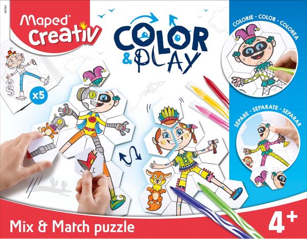 Maped Creativ Color & Play Mix & Match Puzzle - Al Masam Stationery LLC Main image