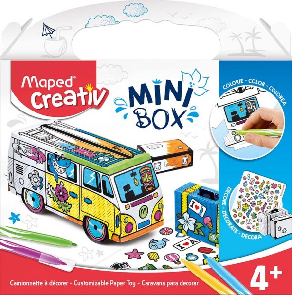 Maped Creativ Mini Box Customizable Paper Toy - Al Masam Stationery LLC Main image