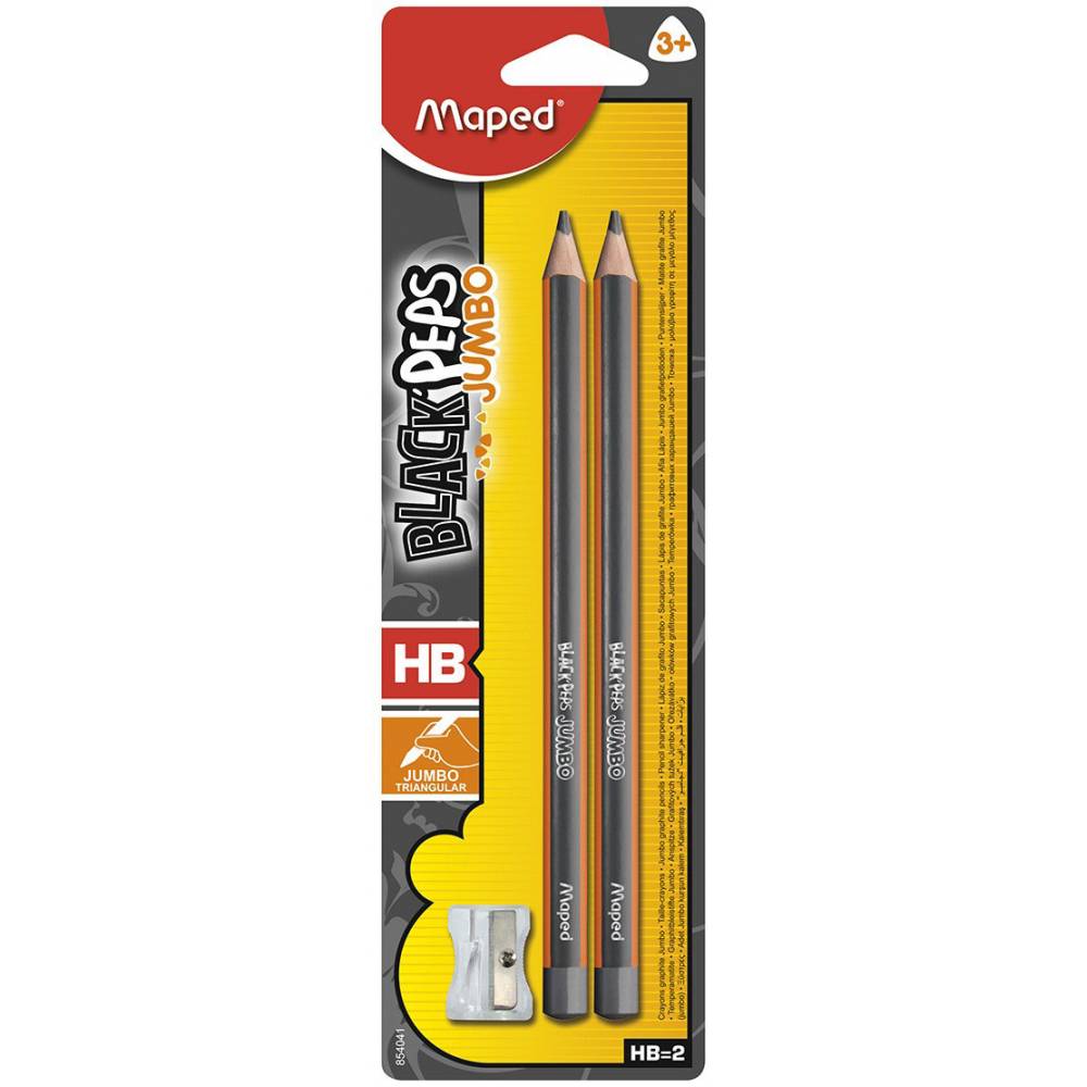 Maped Black Peps Learning HB Pencils - Al Masam Stationery LLC Main image