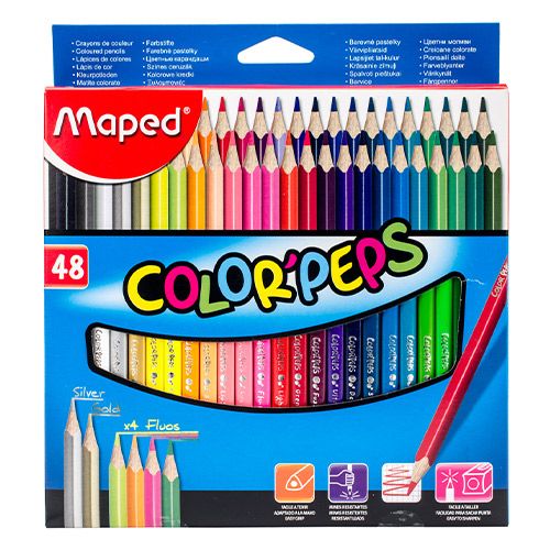 Maped Color Peps Double Ended Pencils 24=48Colors - Al Masam Stationery LLC Main image