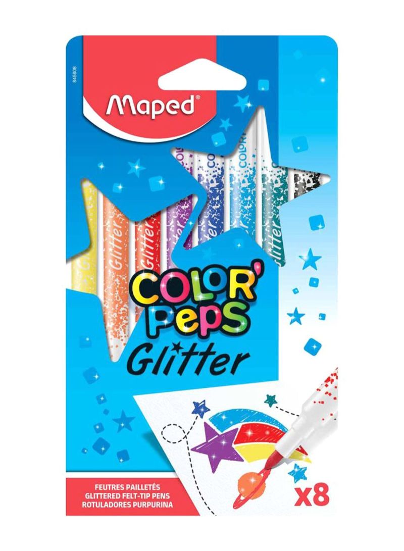 Maped Color Peps Felt tip Glitter - Al Masam Stationery LLC Main image