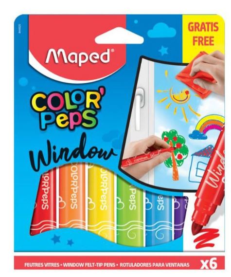 Maped Color Peps Felt tip Window + Cloth - Al Masam Stationery LLC Main image