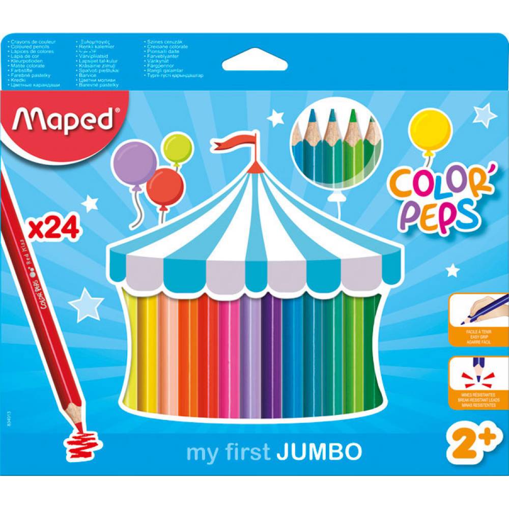 Maped Color Peps Jumbo (Pack of 24) - Al Masam Stationery LLC Main image