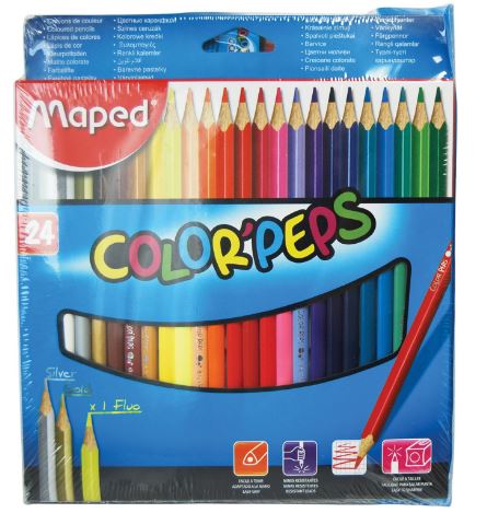 Maped Color Peps24Colors + Felt Pen 18 Colors - Al Masam Stationery LLC Main image
