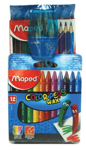 Maped ColorPeps+WaxCrayons+Shrpnr - Al Masam Stationery LLC Main image