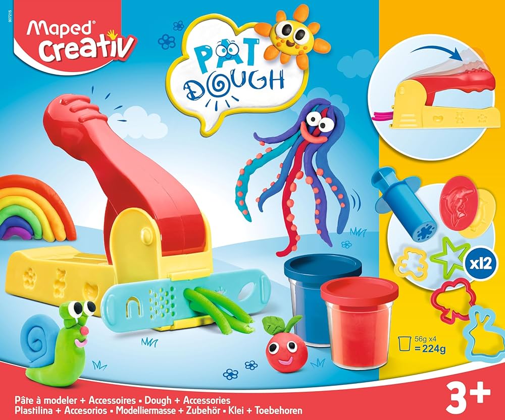 Maped Creative Modeling Dough 4 Colors Set - Al Masam Stationery LLC Main image