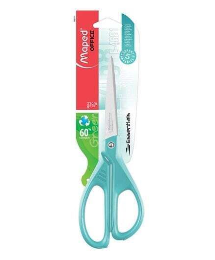 Maped Essentials Scissor 21cm Green - Al Masam Stationery LLC Main image