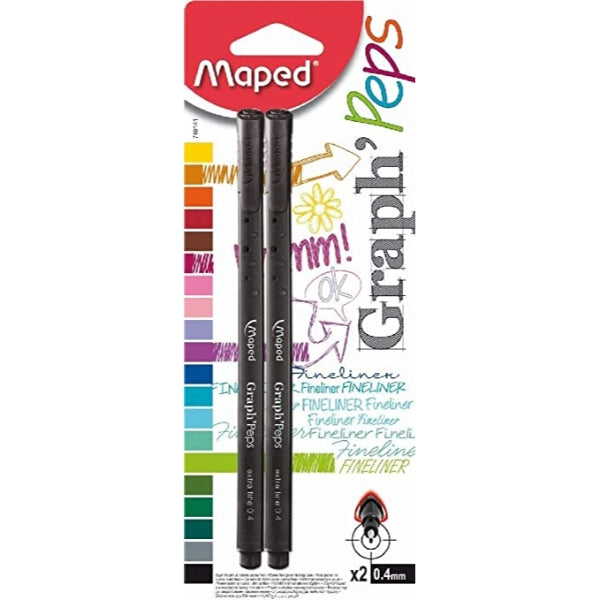 Maped Graph'Peps Fineliner Black - Al Masam Stationery LLC Main image