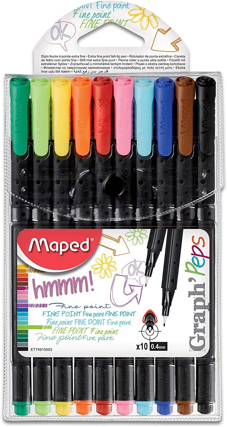 Maped Graph'Peps Fineliner Pack of 15+5 - Al Masam Stationery LLC Main image