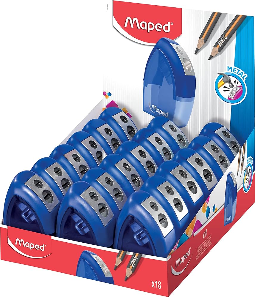 Maped Jumbo Pencil & 2 hole Sharpener Pack - Al Masam Stationery LLC Main image
