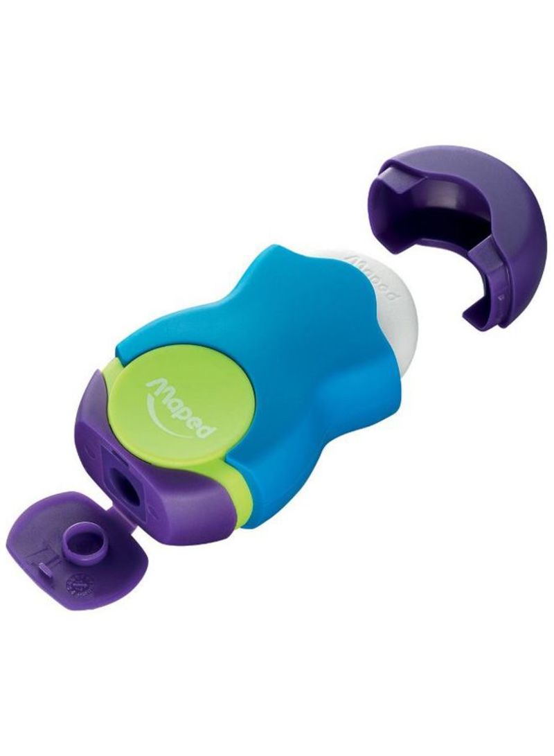 Maped Loopy 1Hole Sharpner-Eraser Soft Touch - Al Masam Stationery LLC Main image