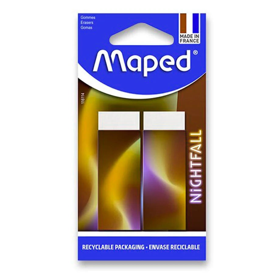 Maped Night Fall Eraser Pack - Al Masam Stationery LLC Main image