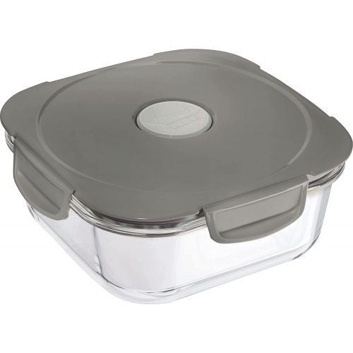 Maped Picnic Lunch Box Glass Square Grey - Al Masam Stationery LLC Main image