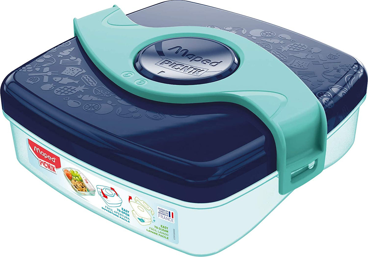 Maped Picnik Origins Kids Snack Box BlueGreen - Al Masam Stationery LLC Main image