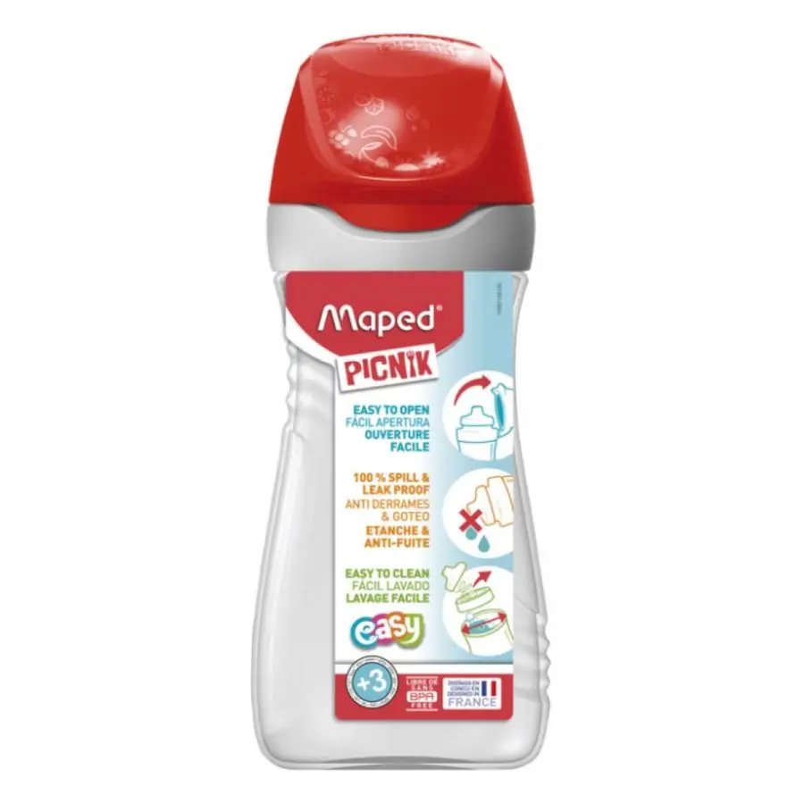 Maped Picnik Origins Water Bottle 430ml Red - Al Masam Stationery LLC Main image