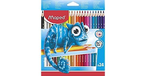 Maped PULSE Color Pencil 0% wood ST of 24color - Al Masam Stationery LLC Main image