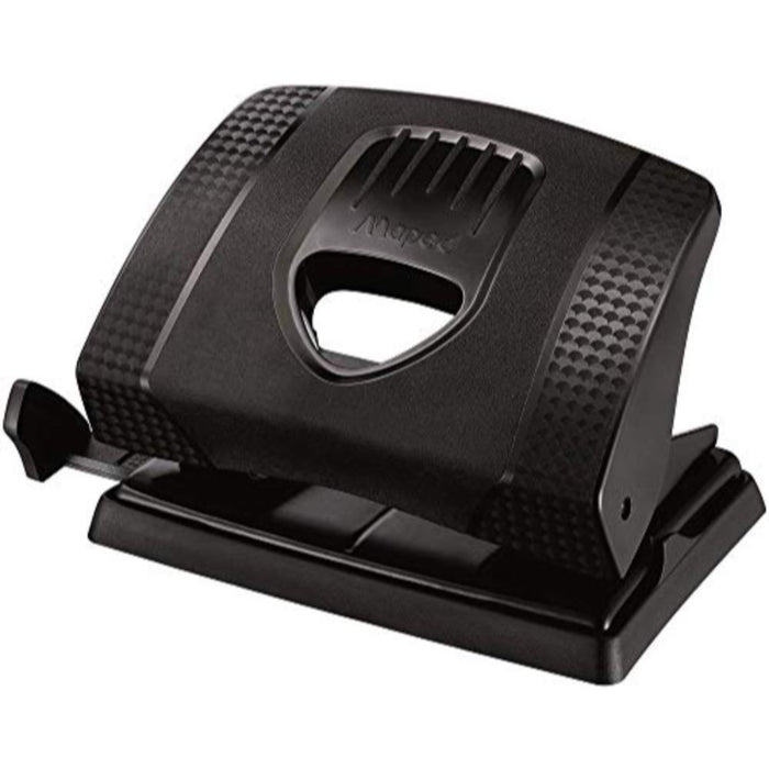 Maped Essential Recycled Punch with 20/25 sheet capacity, showcasing its ergonomic design and durable construction.