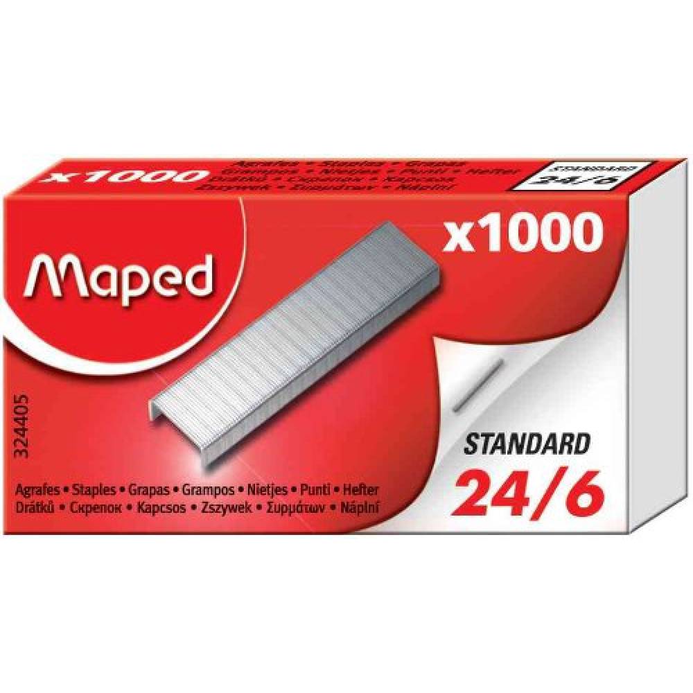 Maped Staple Pins 24/6 Packet/1000 - Al Masam Stationery LLC Main image