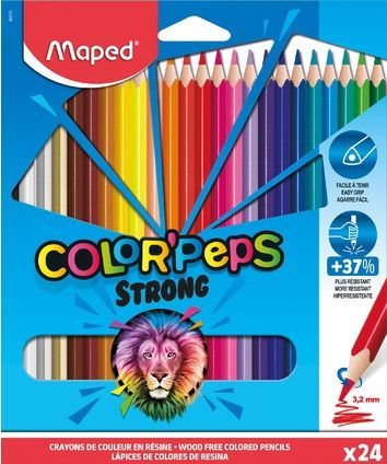 Maped Strong Coloring Pencil Set 24 Colors - Al Masam Stationery LLC Main image