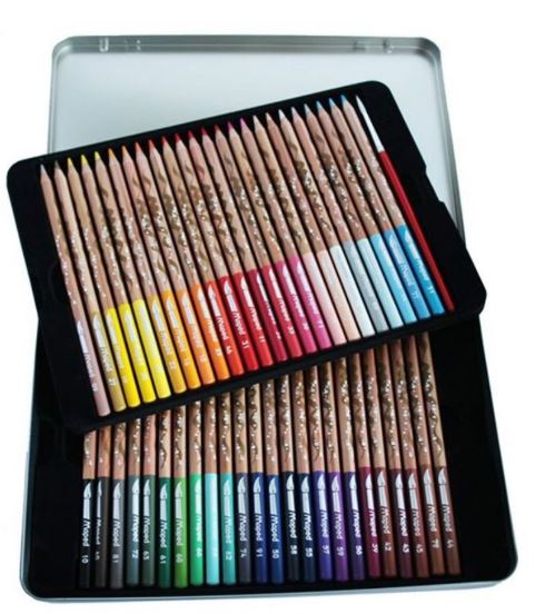 Water Colour Pencils Artist metal - (Pack of 48) - Al Masam Stationery LLC Main image