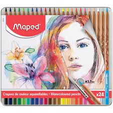 Watercolour Pencils Artist metal - Al Masam Stationery LLC Main image
