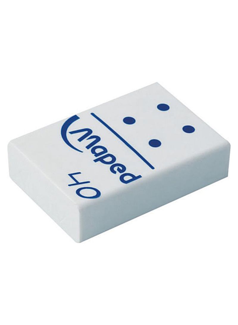 Maped Eraser Domino 40 Med Box of 40Pcs - Al Masam Stationery LLC Main image