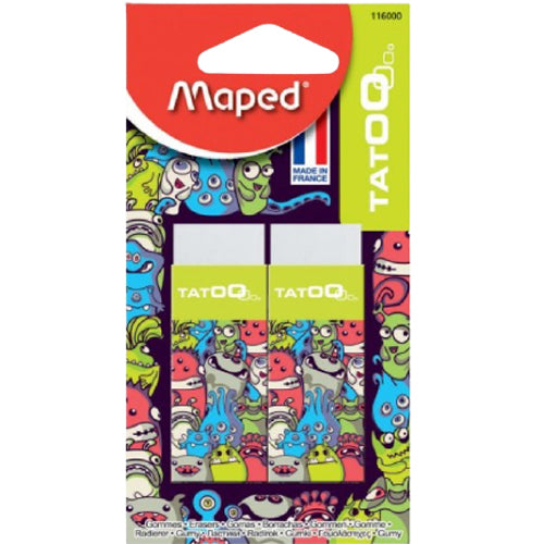 Maped Eraser Lolita Tatoo Blister Pack of 2Pcs - Al Masam Stationery LLC Main image