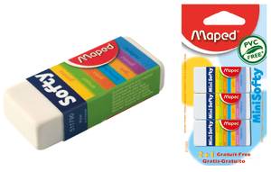 Maped Eraser Mini Softy Blister pack of 3pcs - Al Masam Stationery LLC Main image