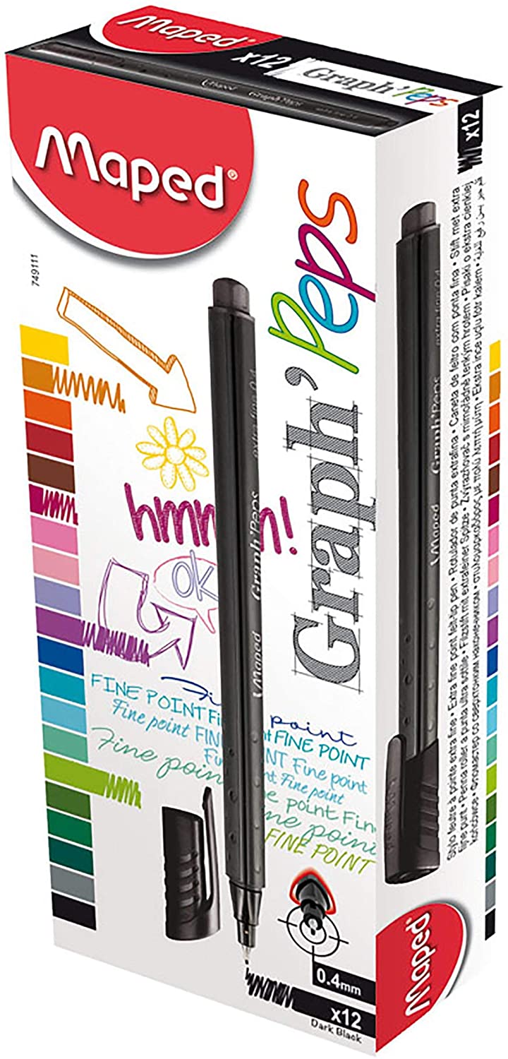 Maped Graph'Peps Fineliner Black Dark Secondary image