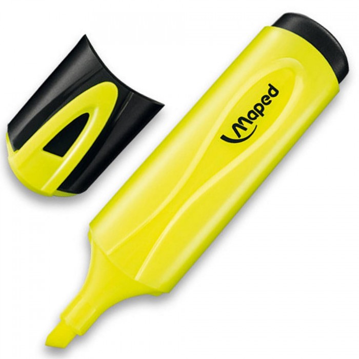 Maped Fluo Peps Highlighter  Pocket Yellow - Al Masam Stationery LLC