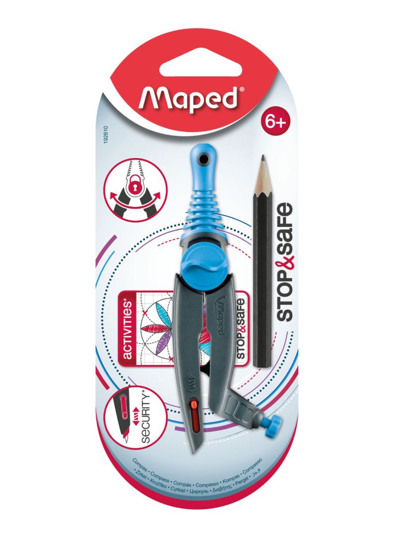 Maped Math. Compass Stop & Safe Universal Holder - Al Masam Stationery LLC Main image