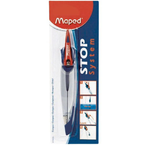 Maped Math.Compass Stop System 2mm Lead - Al Masam Stationery LLC Main image